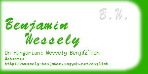 benjamin wessely business card